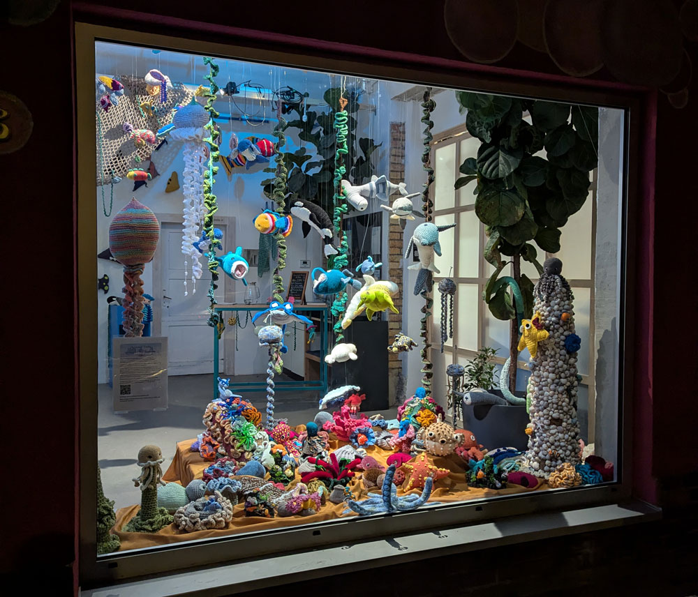 Aquarium, Schaufensterschau, Atelier Wäscherei